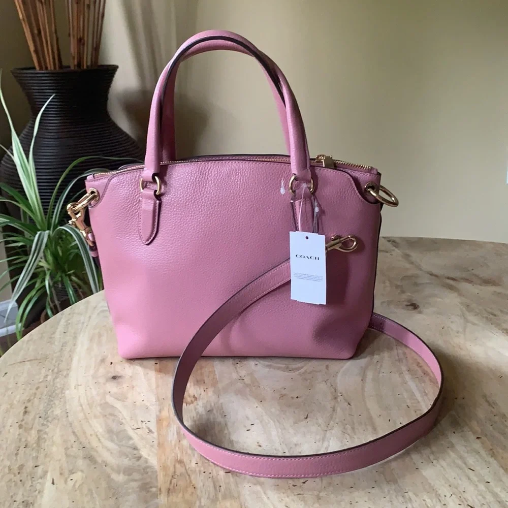 COACH Remi Satchel Pebbled Leather - - Picture 4 of 14